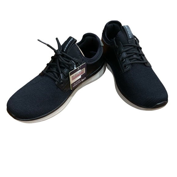 Skechers Delson 2.0 Weslo 66272 Men’s New Casual Shoes Black size 9 New in box - Picture 2 of 5